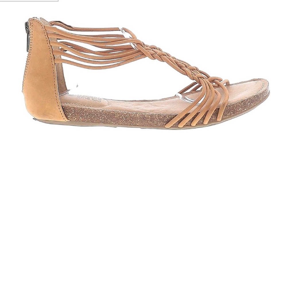 Zippered back sandals